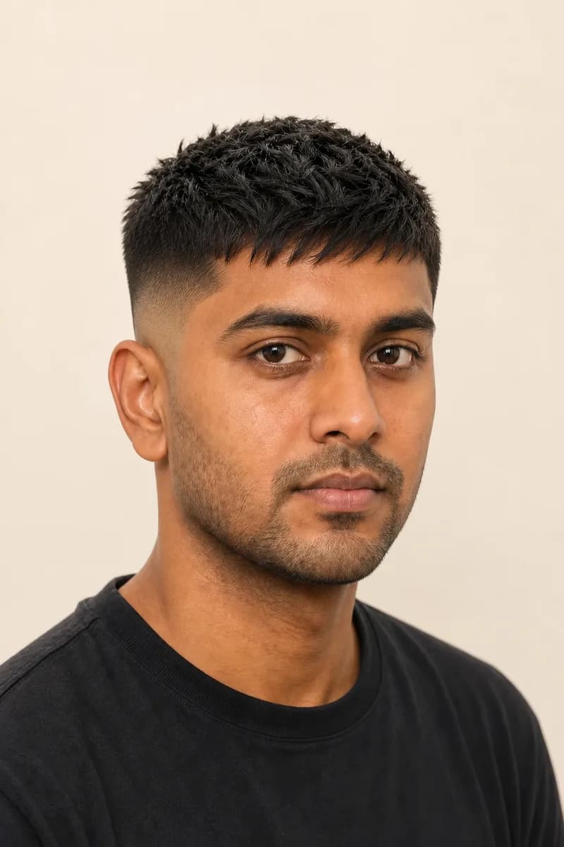 Textured Crop haircut style for men