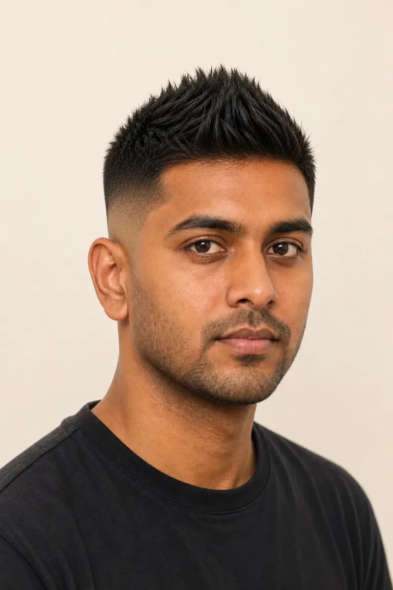 Faux Hawk haircut style for men