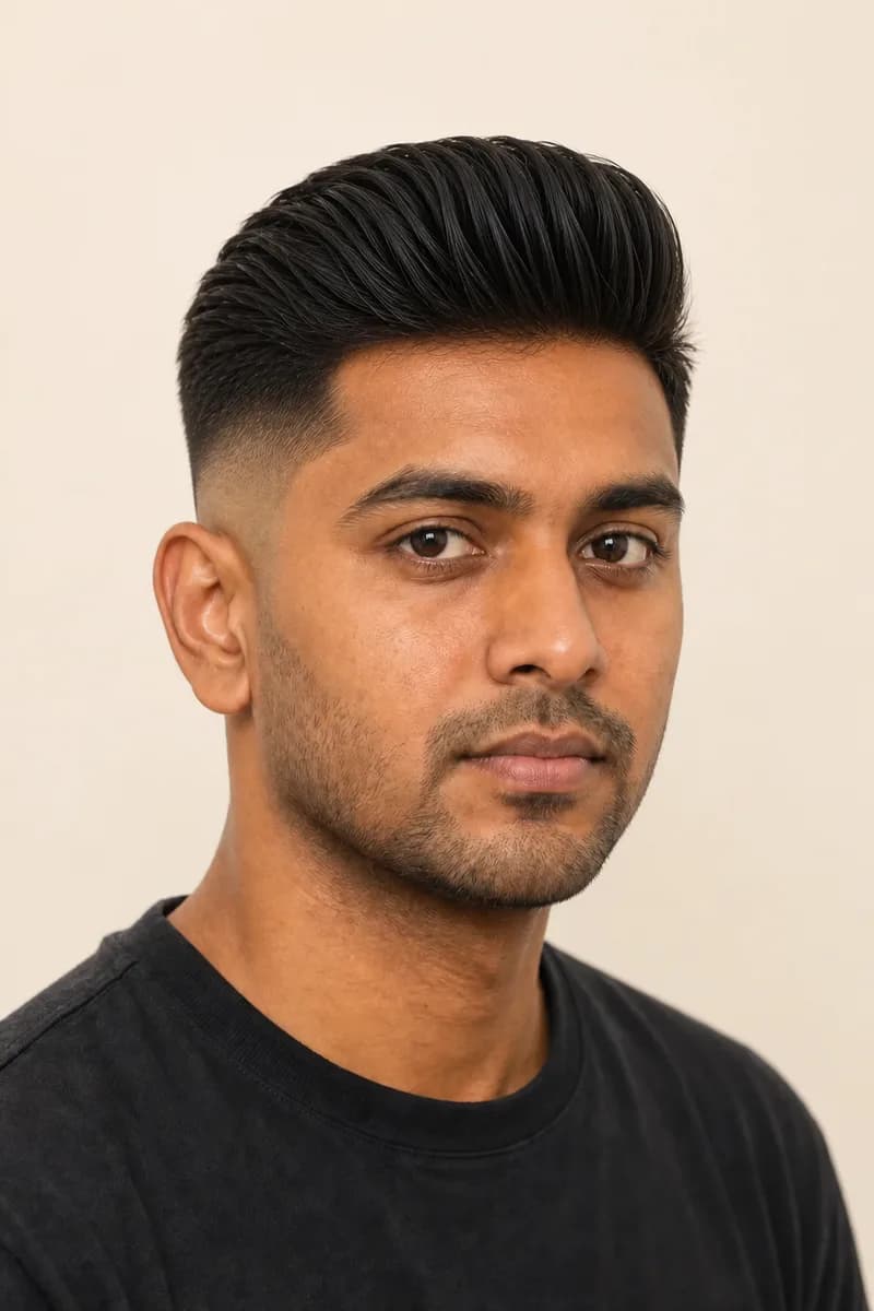 Pompadour haircut style for men