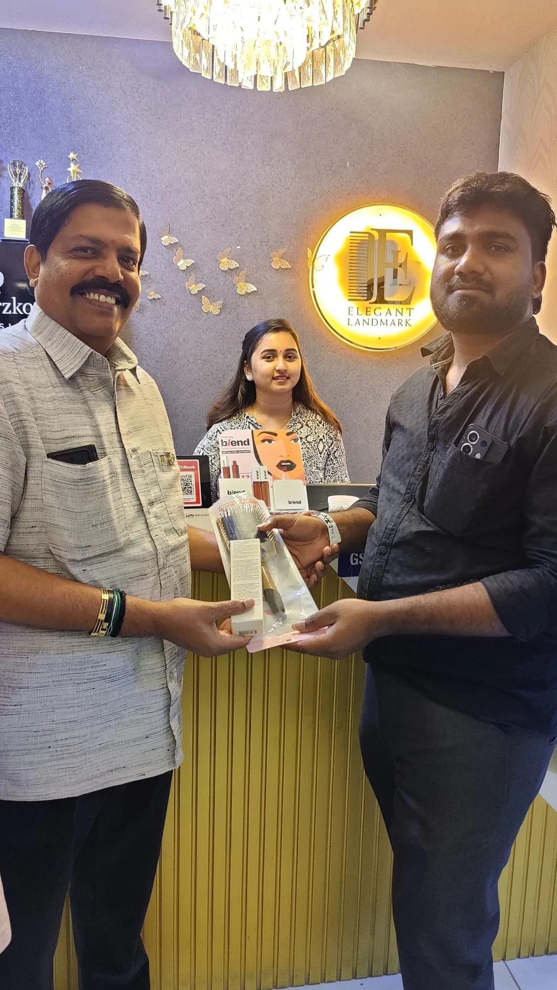 A proud moment at Elegant Landmark salon
