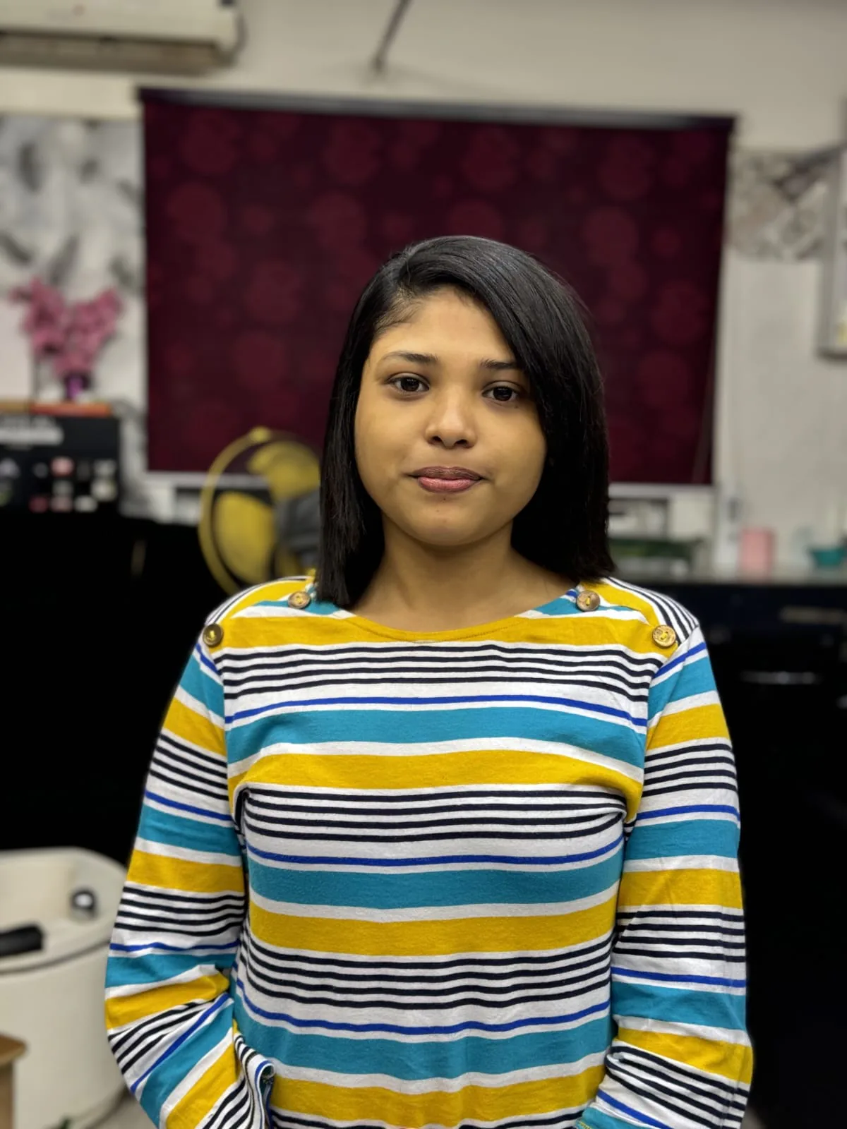 Client with a fresh, natural style